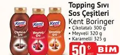 KENT BORİNGER TOPPİNG SIVI SOS ÇEŞİTLERİ 300 G fiyat ve kampanya bilgisi